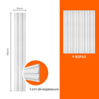 Kit Painel Ripado Eva Autocolante Pr61 117cm Altura | Valor D
